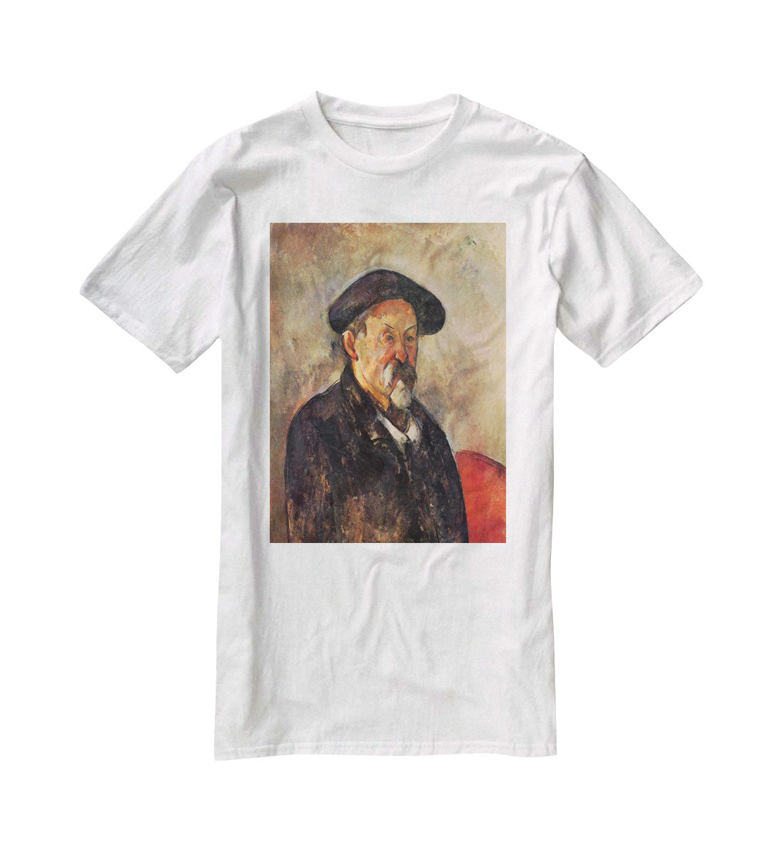 Self Portrait with Beret by Cezanne T-Shirt - Canvas Art Rocks - 5