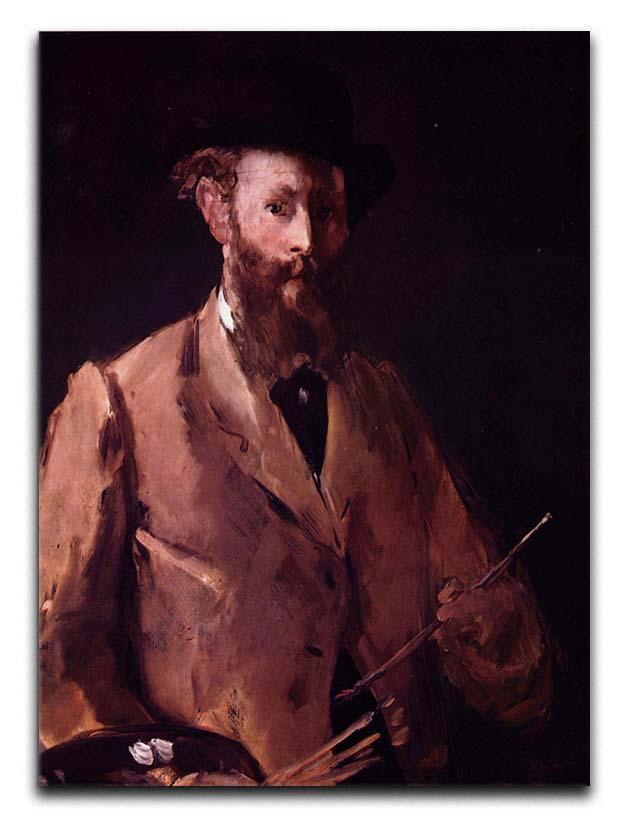 Self Portrait with Pallette by Manet Canvas Print or Poster  - Canvas Art Rocks - 1
