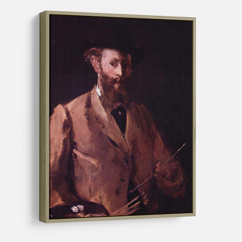 Self Portrait with Pallette by Manet HD Metal Print