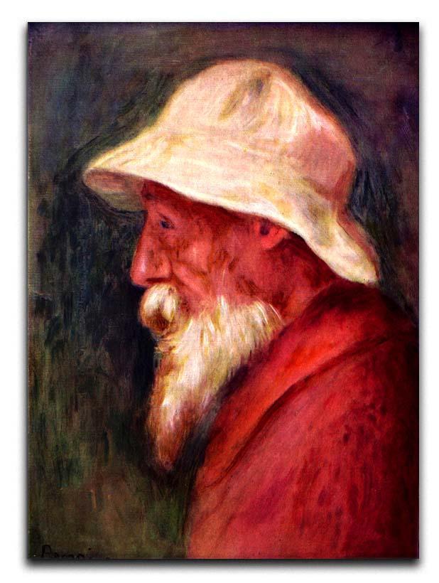 Selfportrait with white hat by Renoir Canvas Print or Poster  - Canvas Art Rocks - 1
