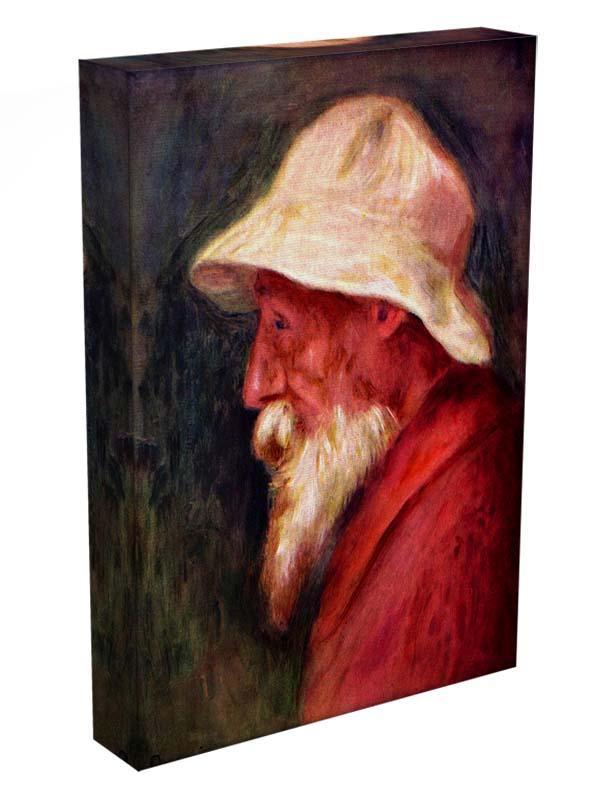 Selfportrait with white hat by Renoir Canvas Print or Poster - Canvas Art Rocks - 3