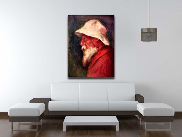 Selfportrait with white hat by Renoir Canvas Print or Poster - Canvas Art Rocks - 4