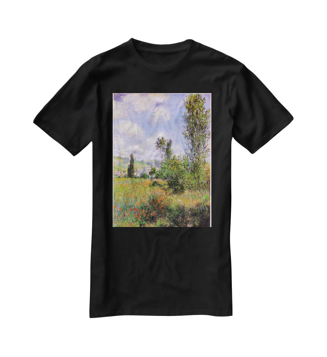 Sentier ile Saint Martin 1880 by Monet T-Shirt - Canvas Art Rocks - 1