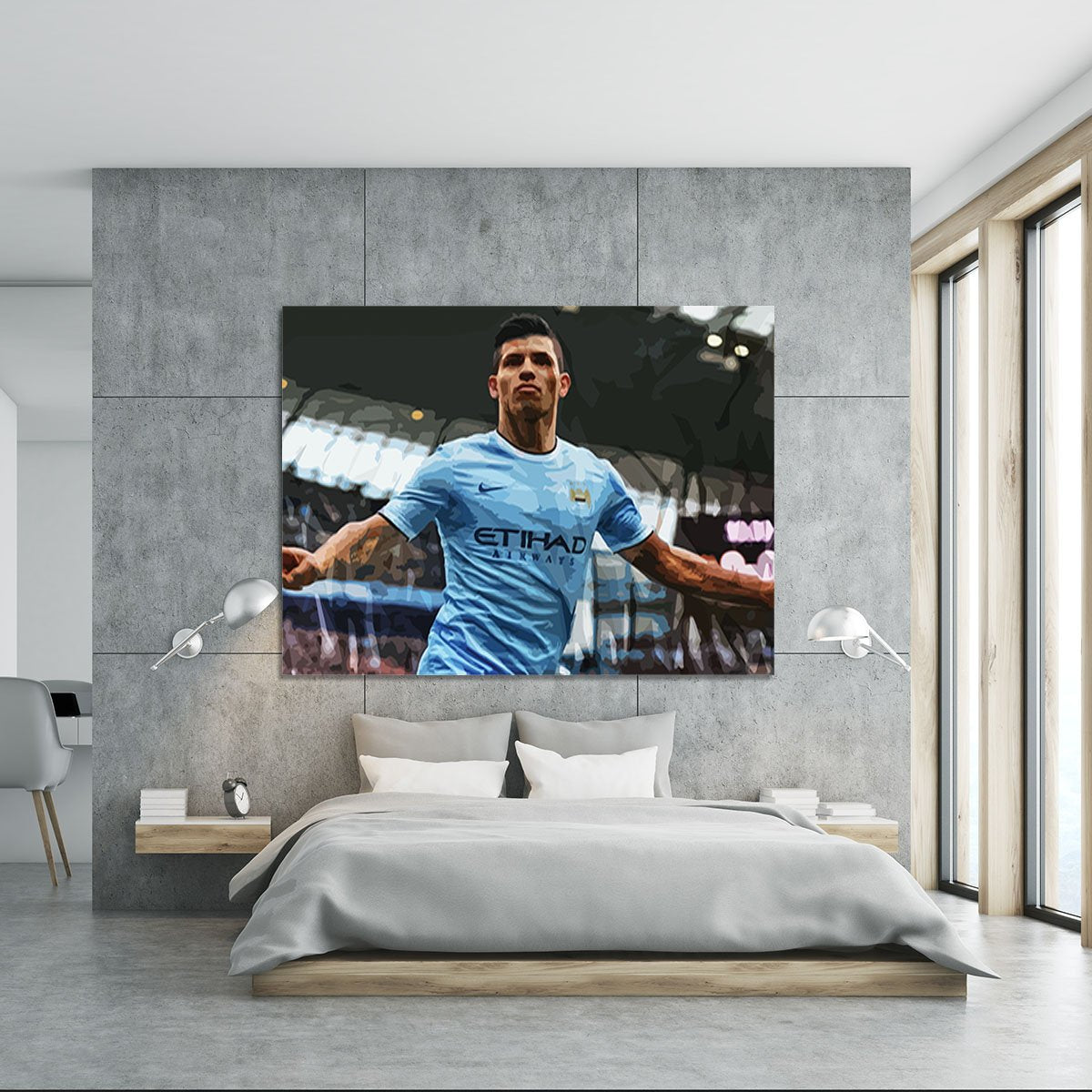 Sergio Aguero Manchester City Canvas Print or Poster