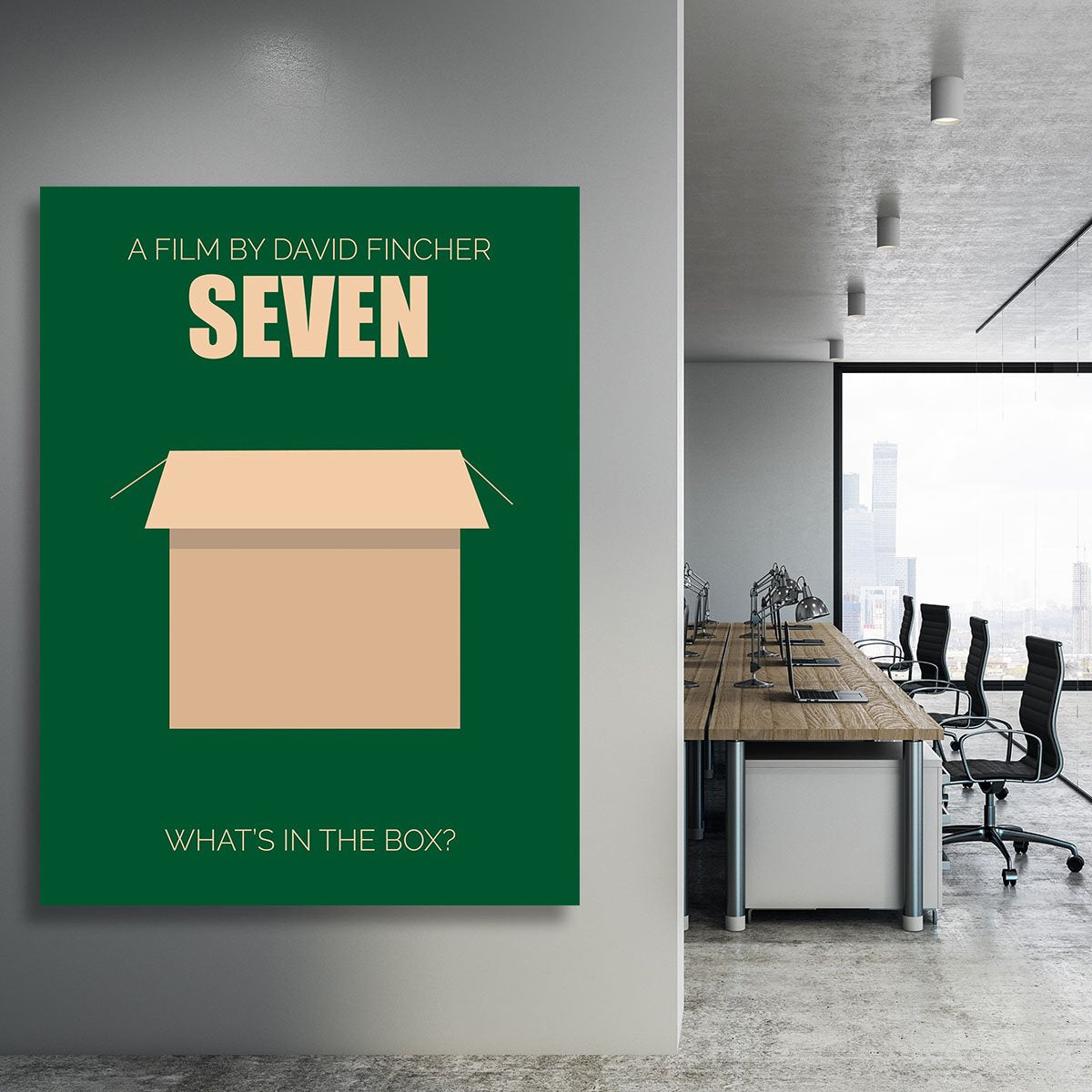 Seven Minimal Movie Canvas Print or Poster