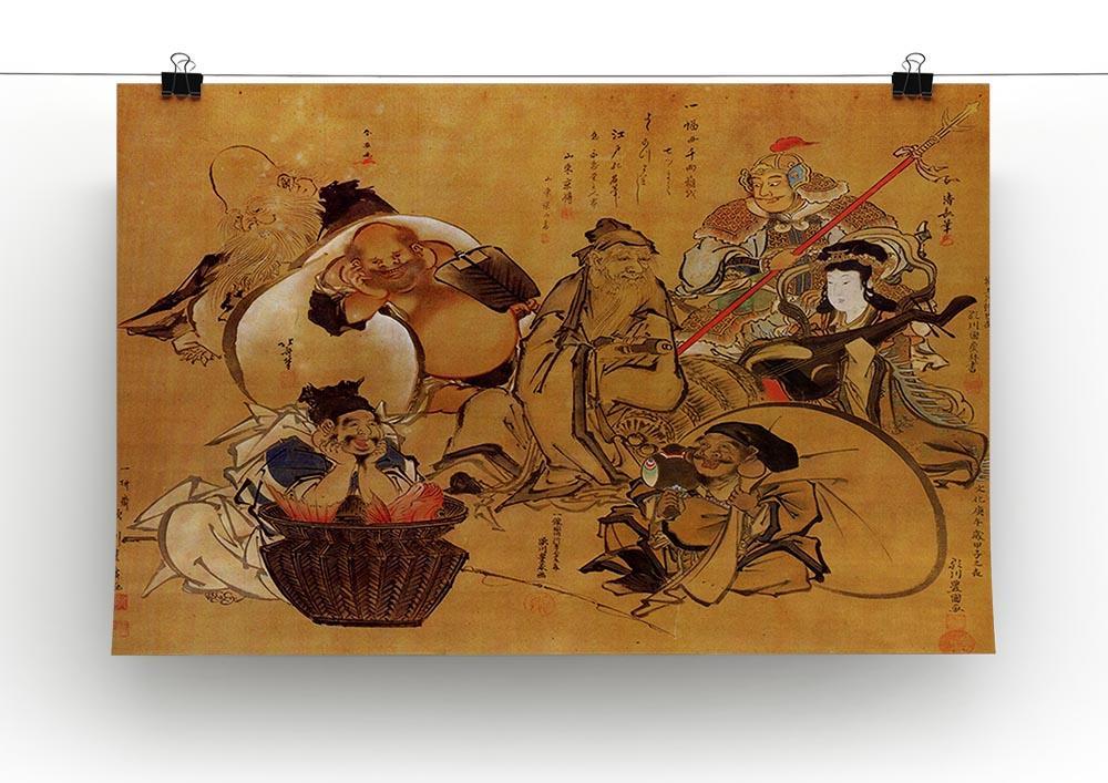 Seven gods of fortune by Hokusai Canvas Print or Poster - Canvas Art Rocks - 2