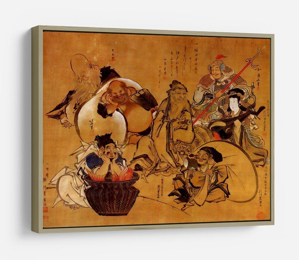 Seven gods of fortune by Hokusai HD Metal Print