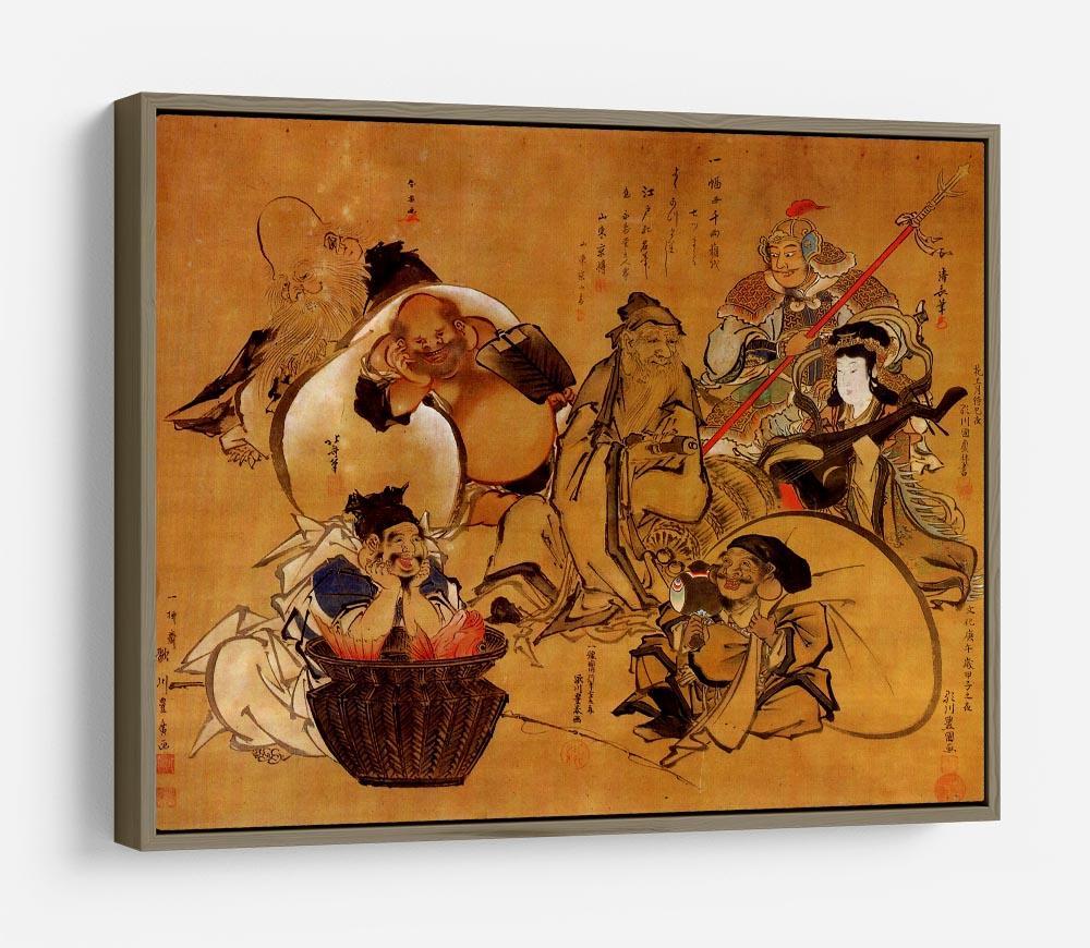 Seven gods of fortune by Hokusai HD Metal Print