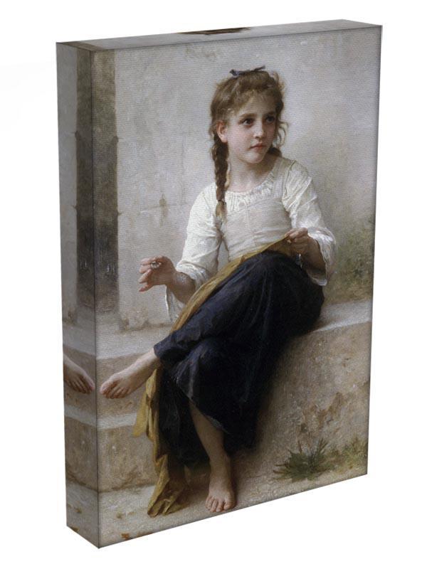 Sewing By Bouguereau Canvas Print or Poster - Canvas Art Rocks - 3