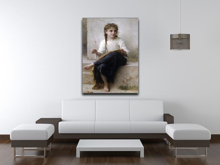 Sewing By Bouguereau Canvas Print or Poster - Canvas Art Rocks - 4