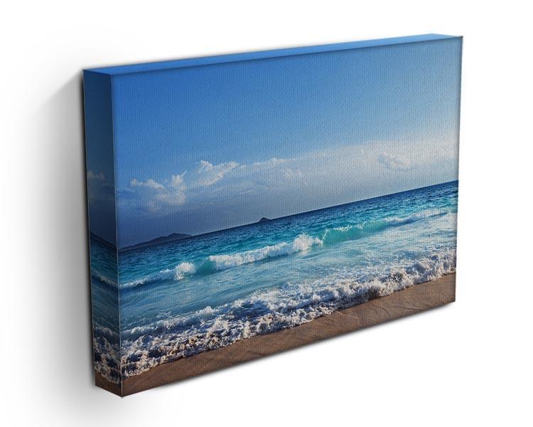 Seychelles beach in sunset time Canvas Print or Poster - Canvas Art Rocks - 3