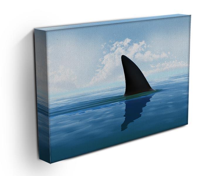 Shark fin above water Canvas Print or Poster - Canvas Art Rocks - 3