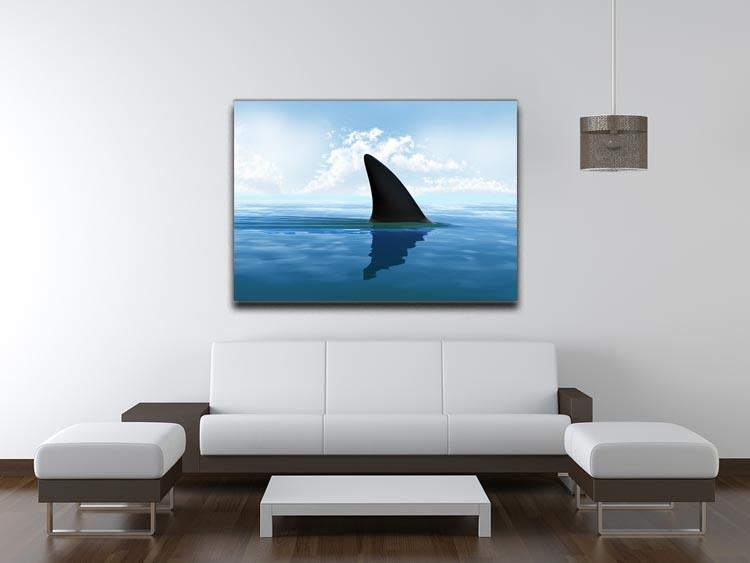 Shark fin above water Canvas Print or Poster - Canvas Art Rocks - 4