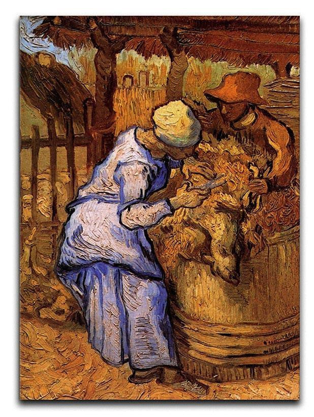 Sheep Shearers by Van Gogh Canvas Print & Poster  - Canvas Art Rocks - 1