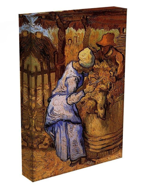 Sheep Shearers by Van Gogh Canvas Print & Poster - Canvas Art Rocks - 3