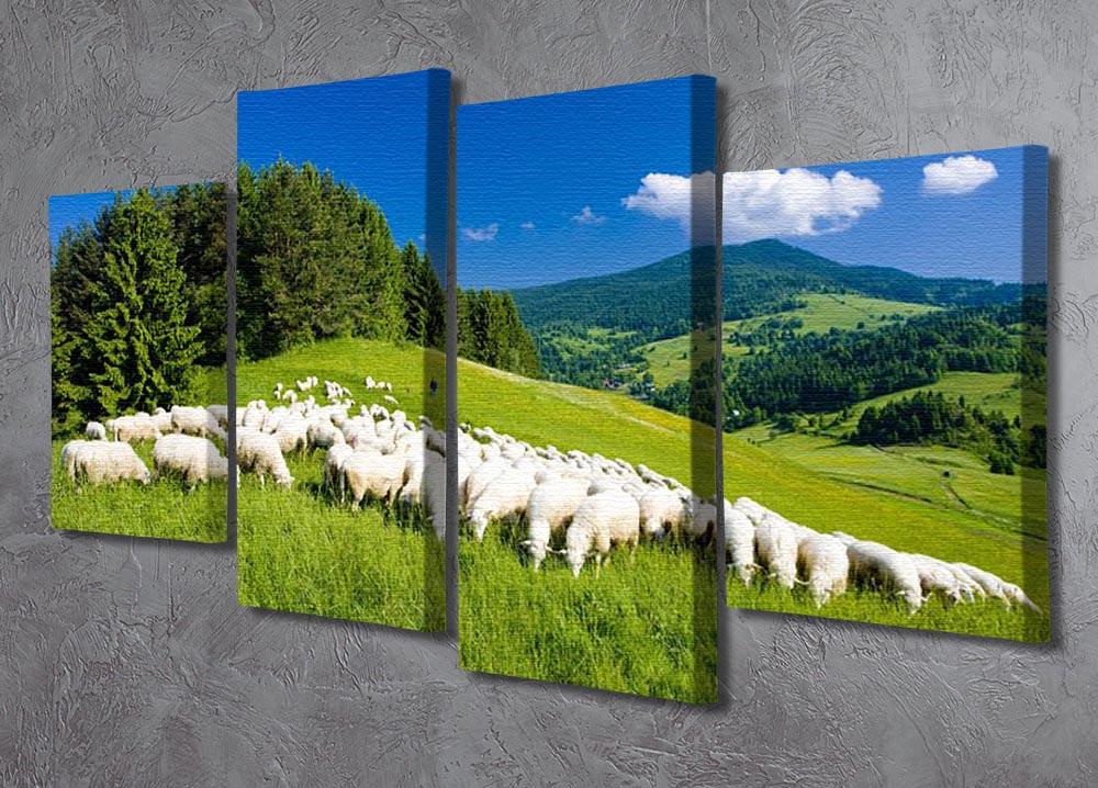 Sheep herds 4 Split Panel Canvas - Canvas Art Rocks - 2