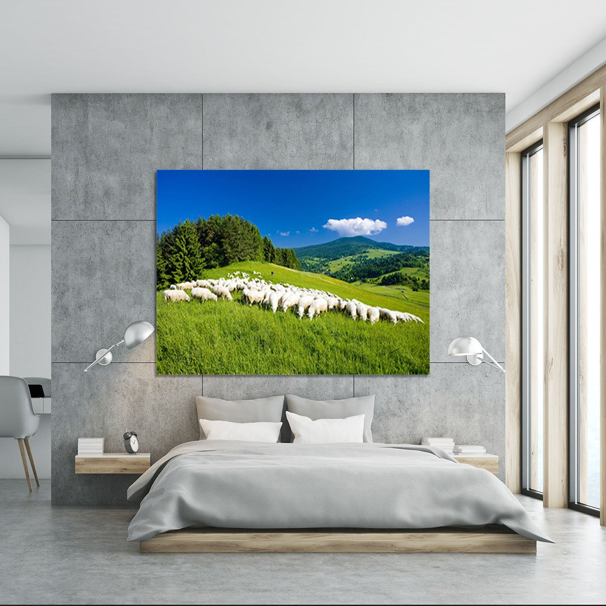 Sheep herds Canvas Print or Poster