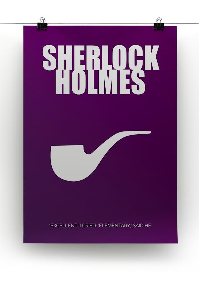 Sherlock Holmes Minimal Movie Canvas Print or Poster - Canvas Art Rocks - 2