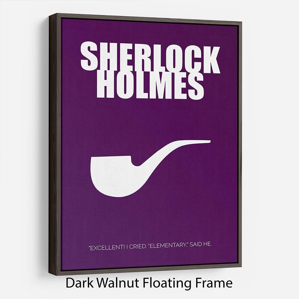Sherlock Holmes Minimal Movie Floating Frame Canvas - Canvas Art Rocks - 5