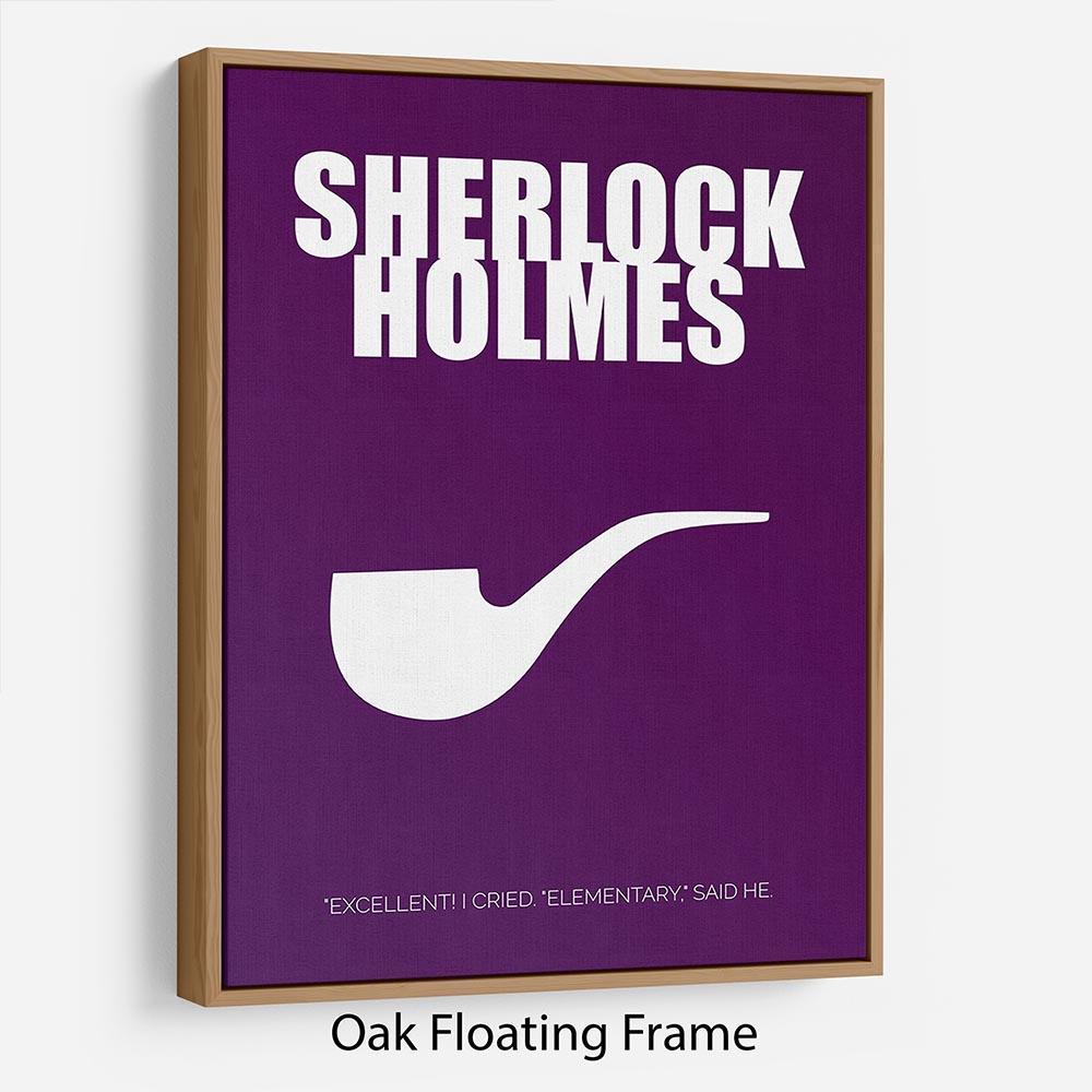 Sherlock Holmes Minimal Movie Floating Frame Canvas - Canvas Art Rocks - 9