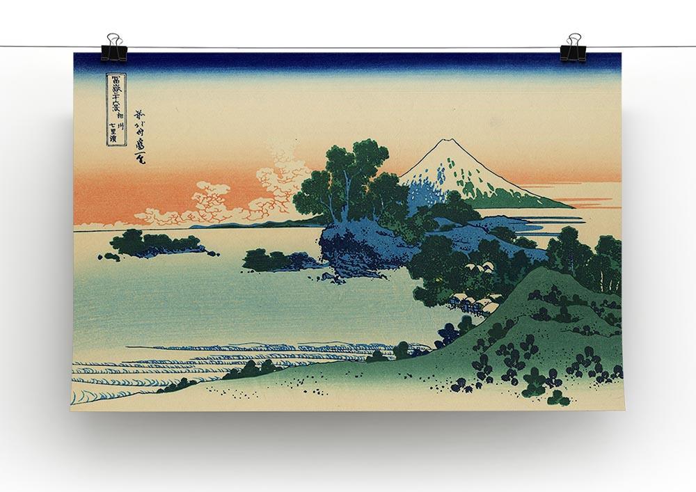Shichiri beach in Sagami province by Hokusai Canvas Print or Poster - Canvas Art Rocks - 2