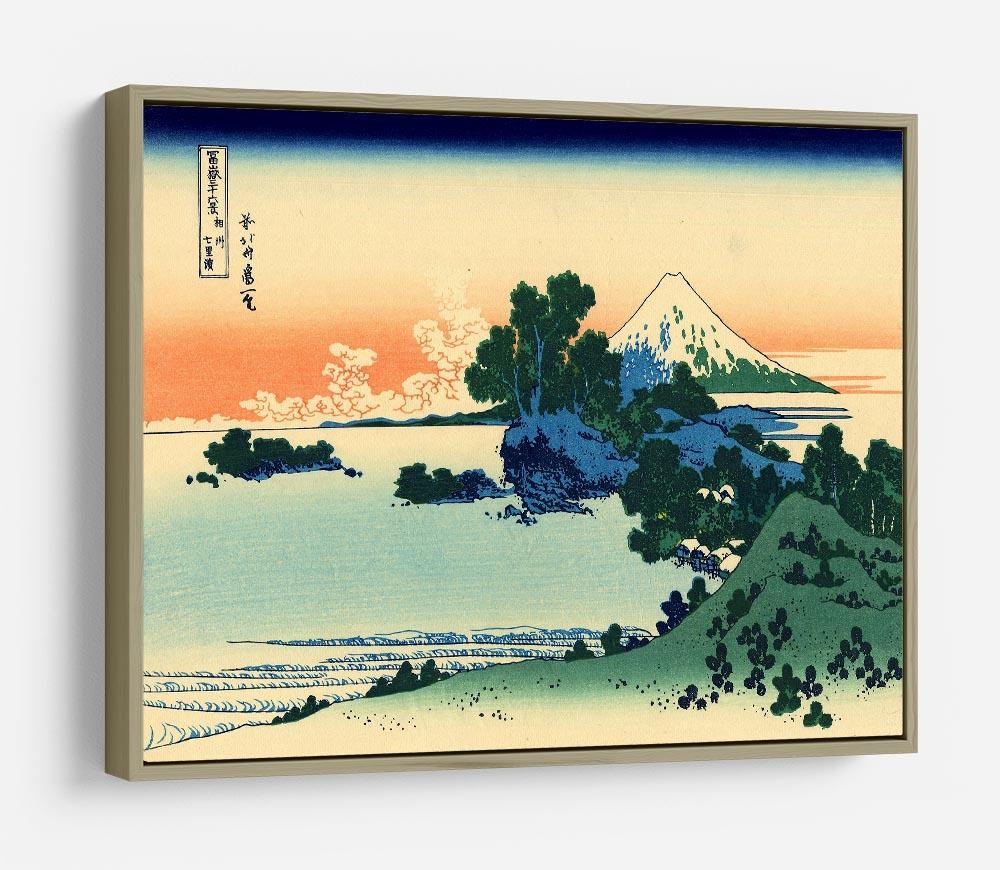 Shichiri beach in Sagami province by Hokusai HD Metal Print