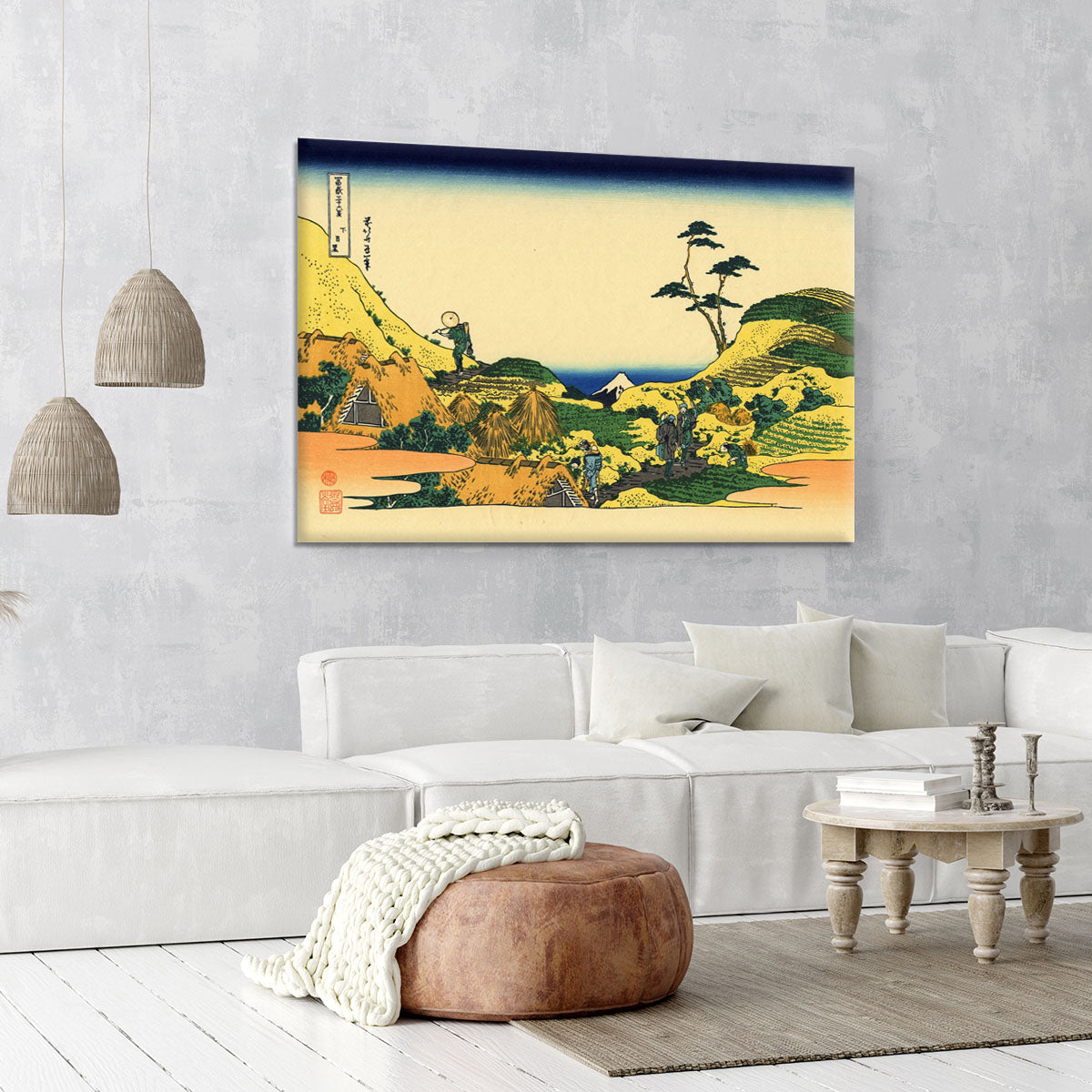 Shimomeguro by Hokusai Canvas Print or Poster - Canvas Art Rocks - 6