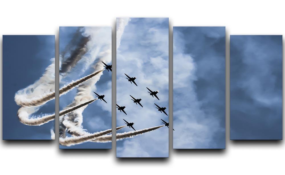 Show of force jets 5 Split Panel Canvas  - Canvas Art Rocks - 1