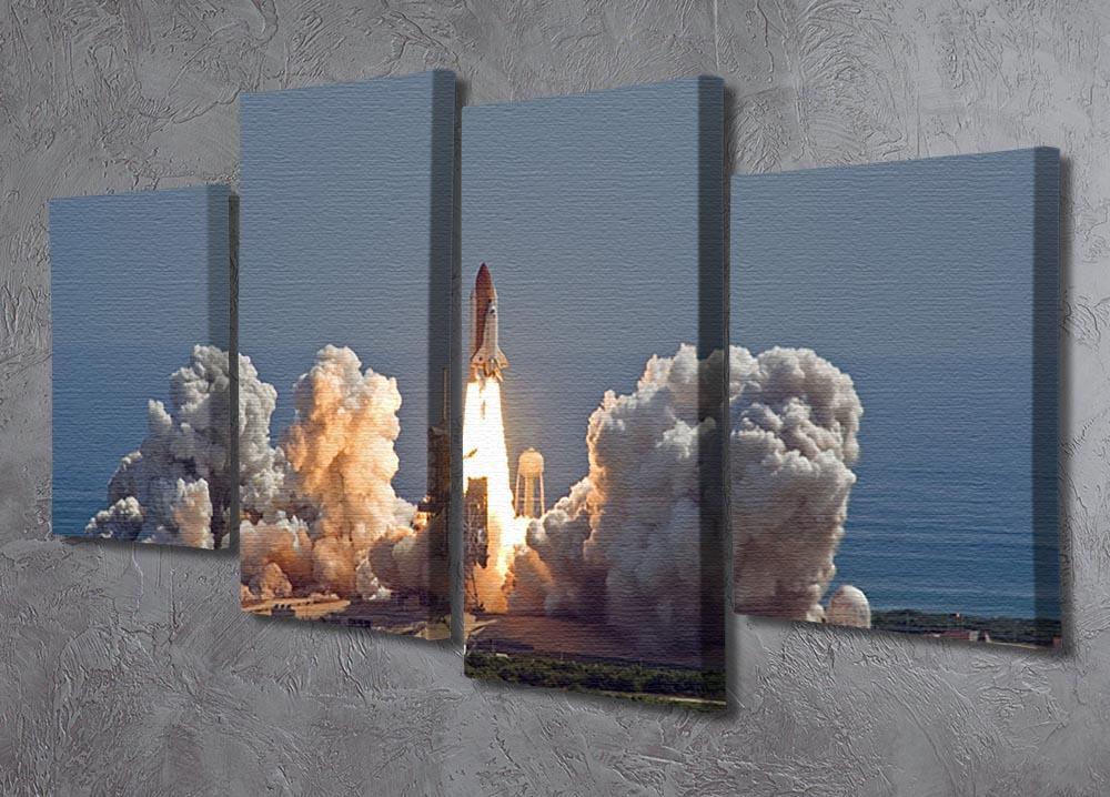 Shuttle Endeavour Launch 4 Split Panel Canvas - Canvas Art Rocks - 2