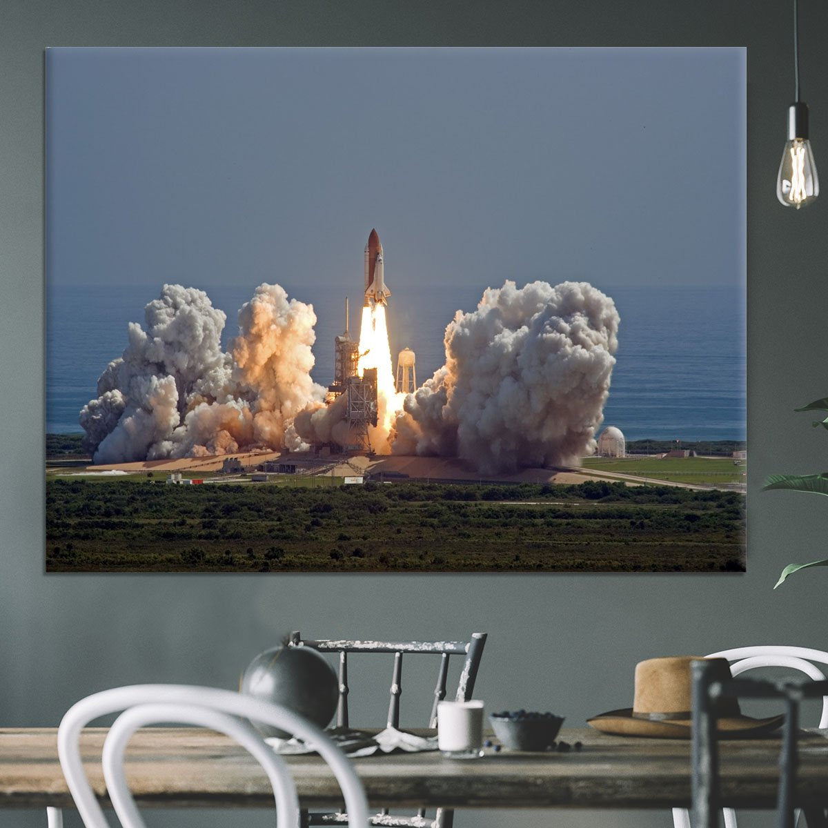 Shuttle Endeavour Launch Canvas Print or Poster