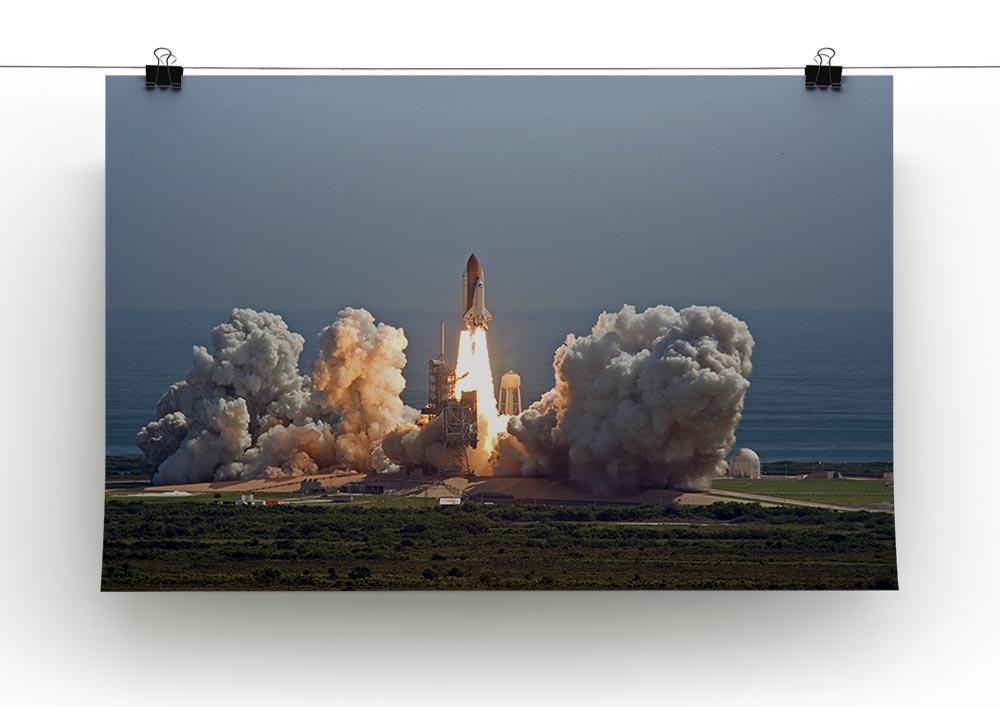 Shuttle Endeavour Launch Canvas Print or Poster - Canvas Art Rocks - 2