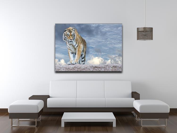Siberian tiger ready to attack Canvas Print or Poster - Canvas Art Rocks - 4