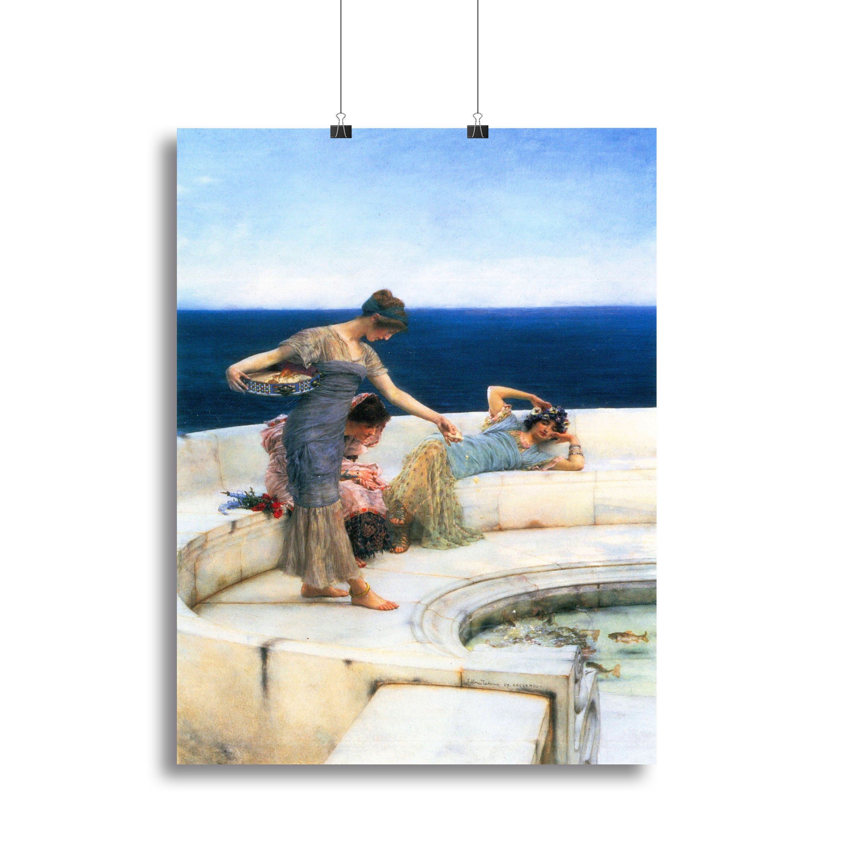 Silver Favorites by Alma Tadema Canvas Print or Poster