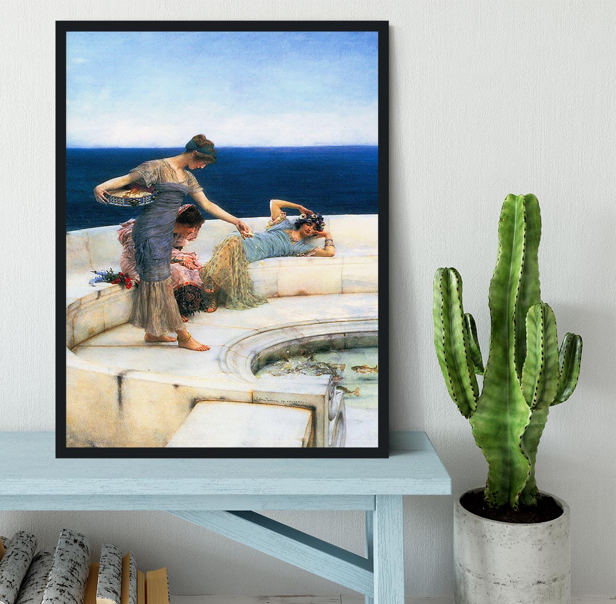 Silver Favorites by Alma Tadema Framed Print - Canvas Art Rocks - 2