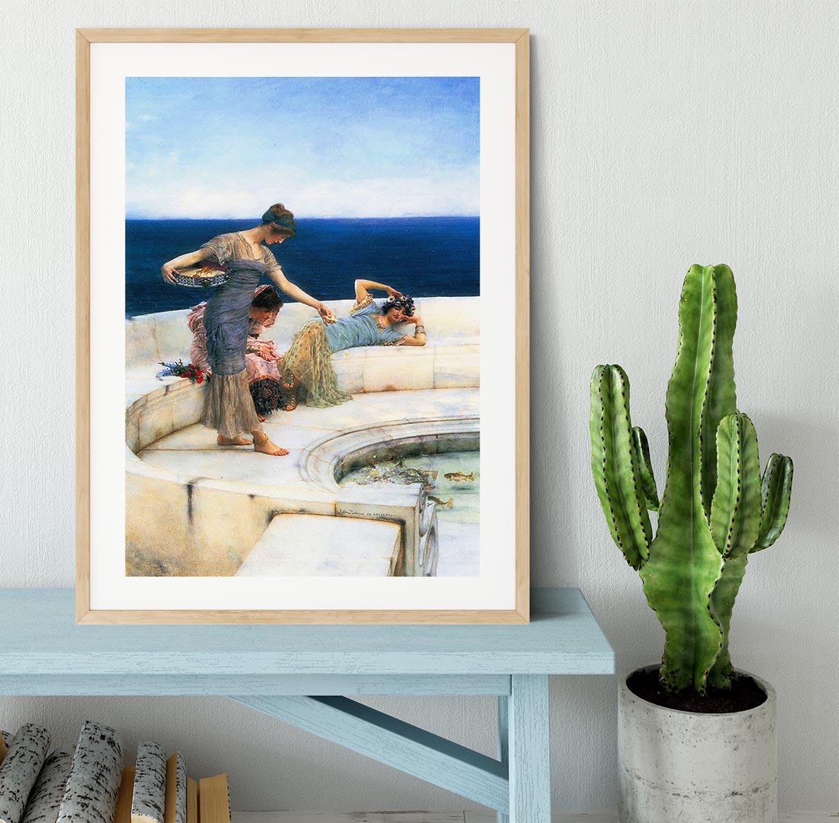 Silver Favorites by Alma Tadema Framed Print - Canvas Art Rocks - 3