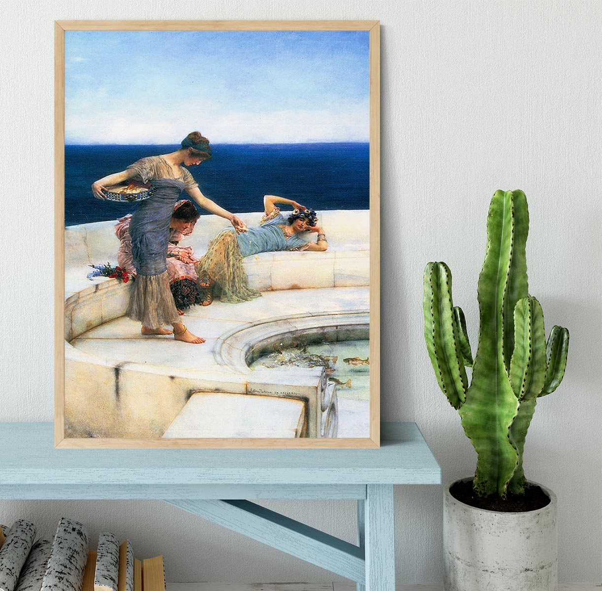 Silver Favorites by Alma Tadema Framed Print - Canvas Art Rocks - 4