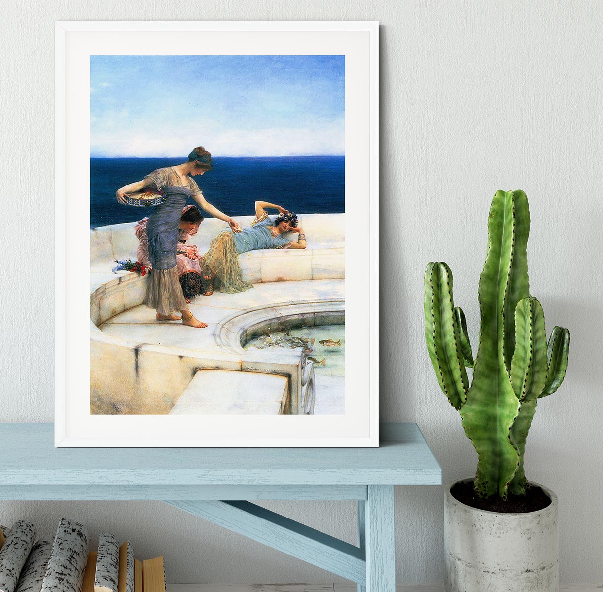 Silver Favorites by Alma Tadema Framed Print - Canvas Art Rocks - 5