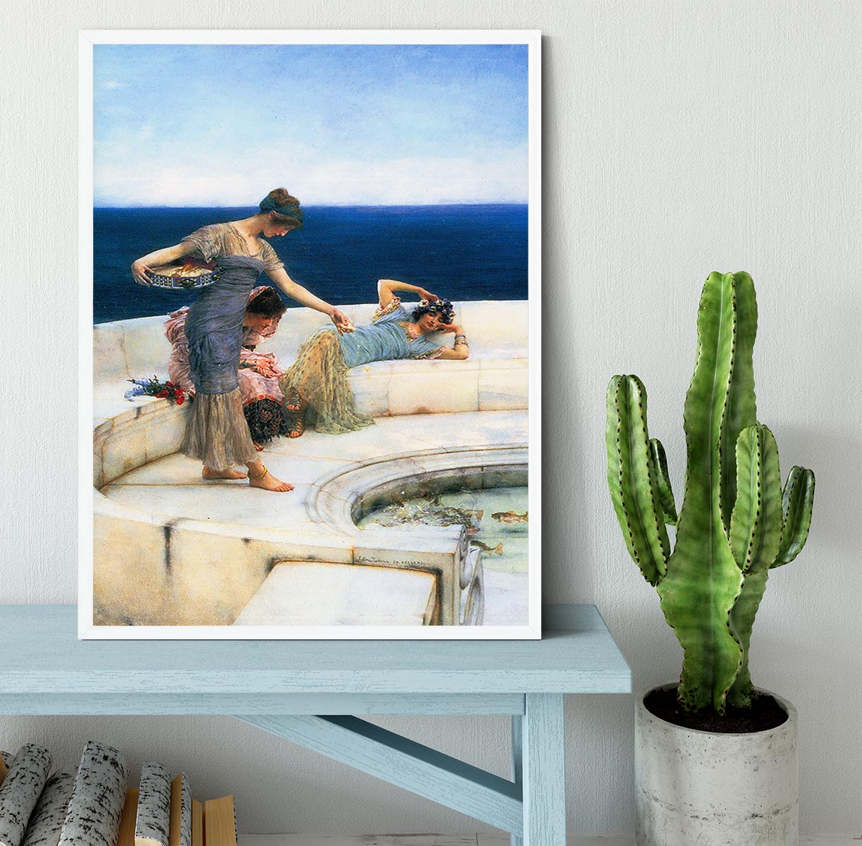 Silver Favorites by Alma Tadema Framed Print - Canvas Art Rocks -6