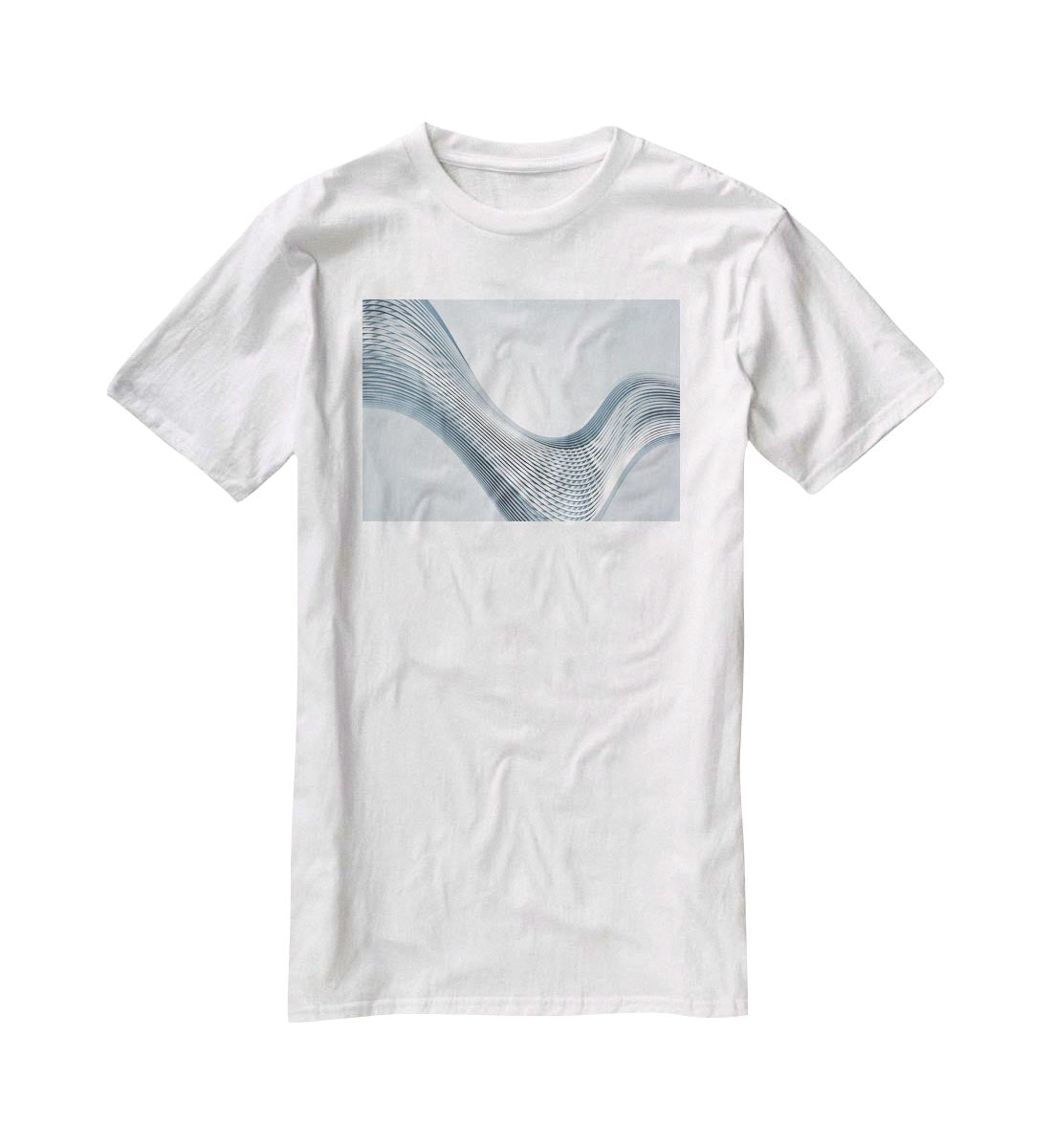 Silver Wave T-Shirt - Canvas Art Rocks - 5