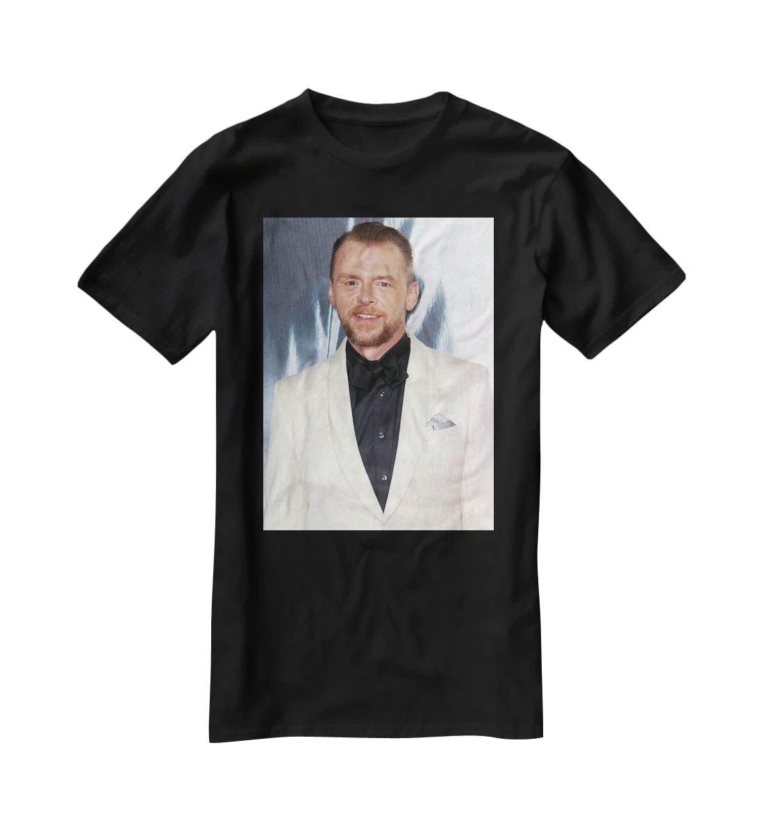 Simon Pegg T-Shirt - Canvas Art Rocks - 1