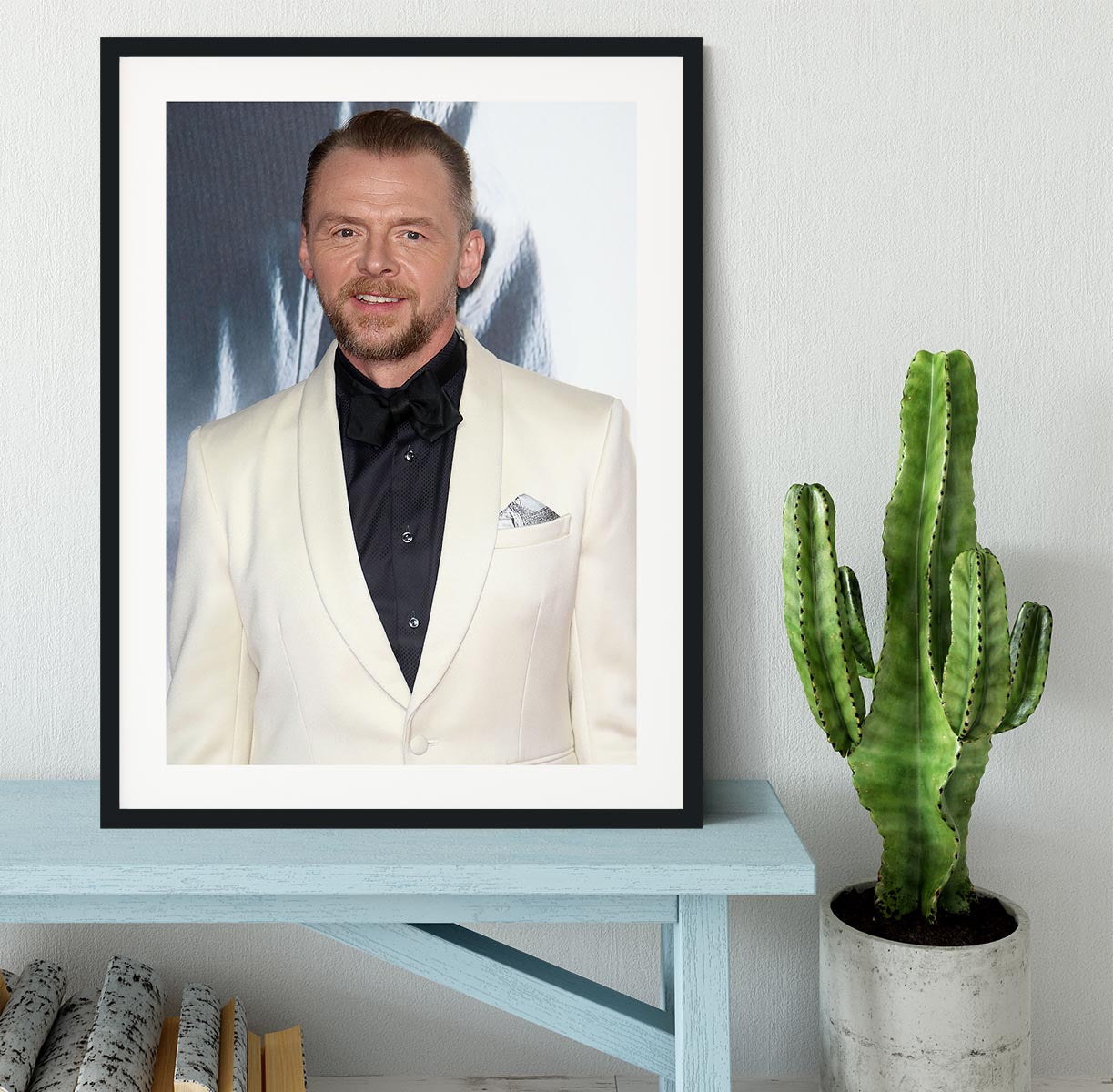 Simon Pegg Framed Print - Canvas Art Rocks - 1