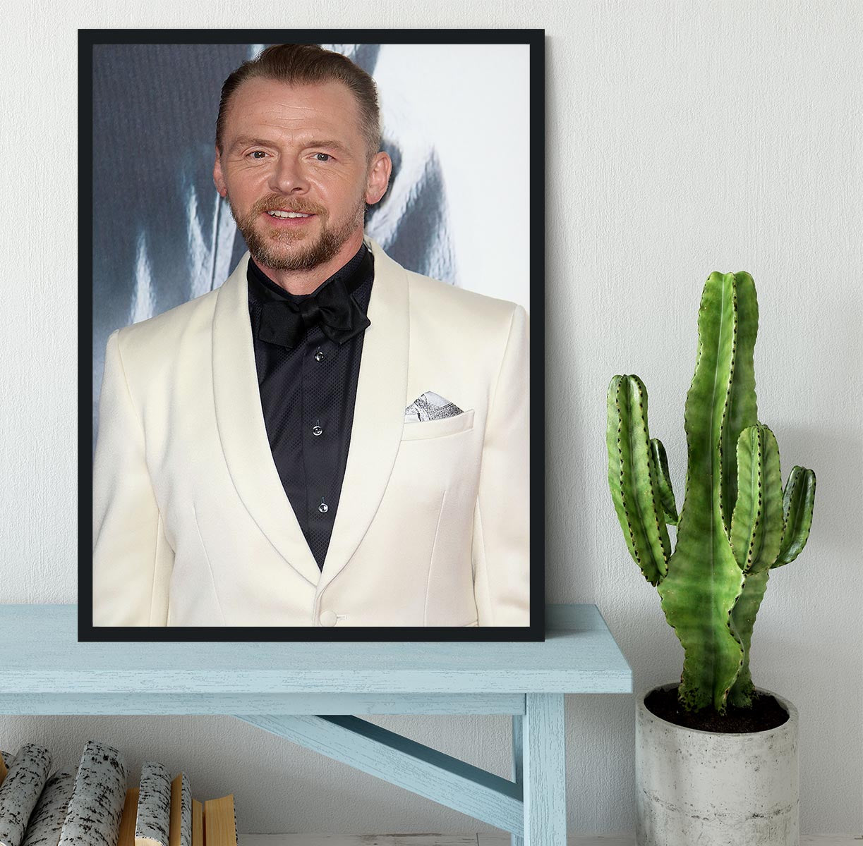 Simon Pegg Framed Print - Canvas Art Rocks - 2