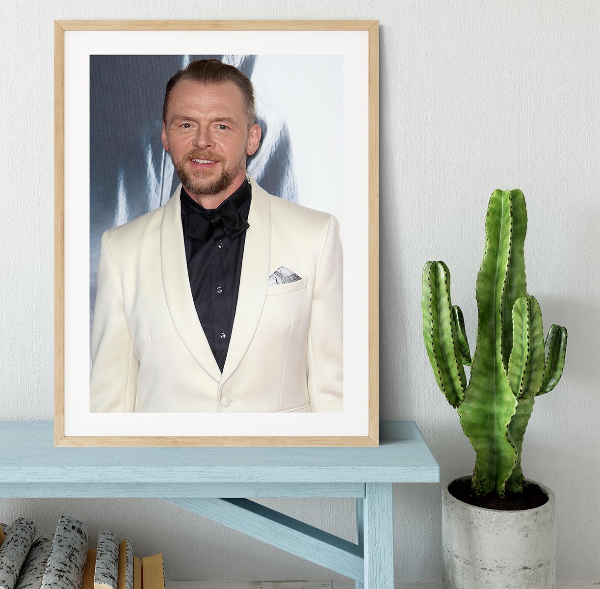 Simon Pegg Framed Print - Canvas Art Rocks - 3