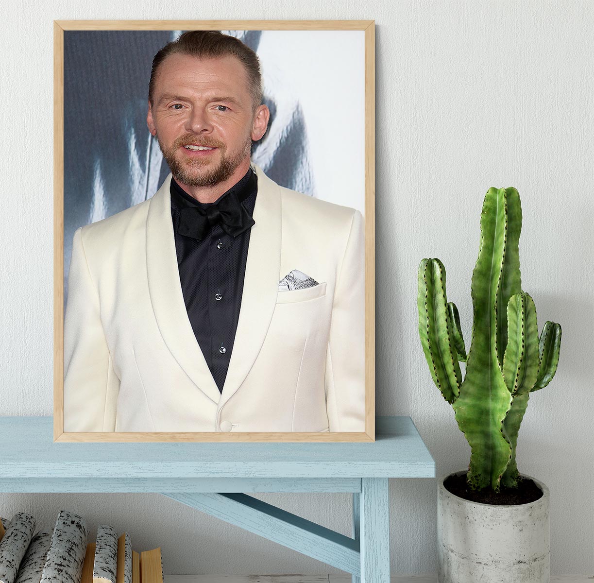 Simon Pegg Framed Print - Canvas Art Rocks - 4