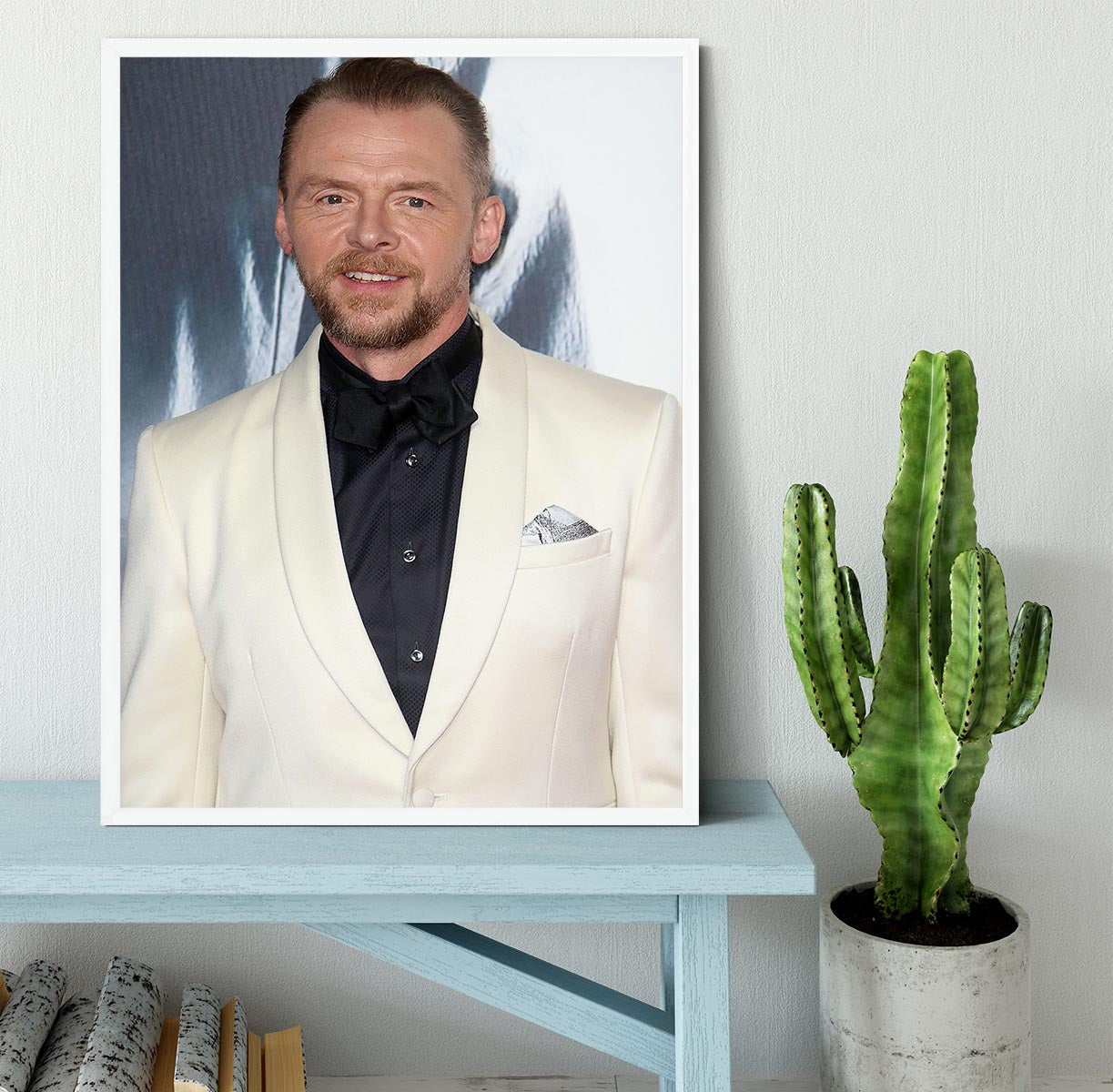 Simon Pegg Framed Print - Canvas Art Rocks -6