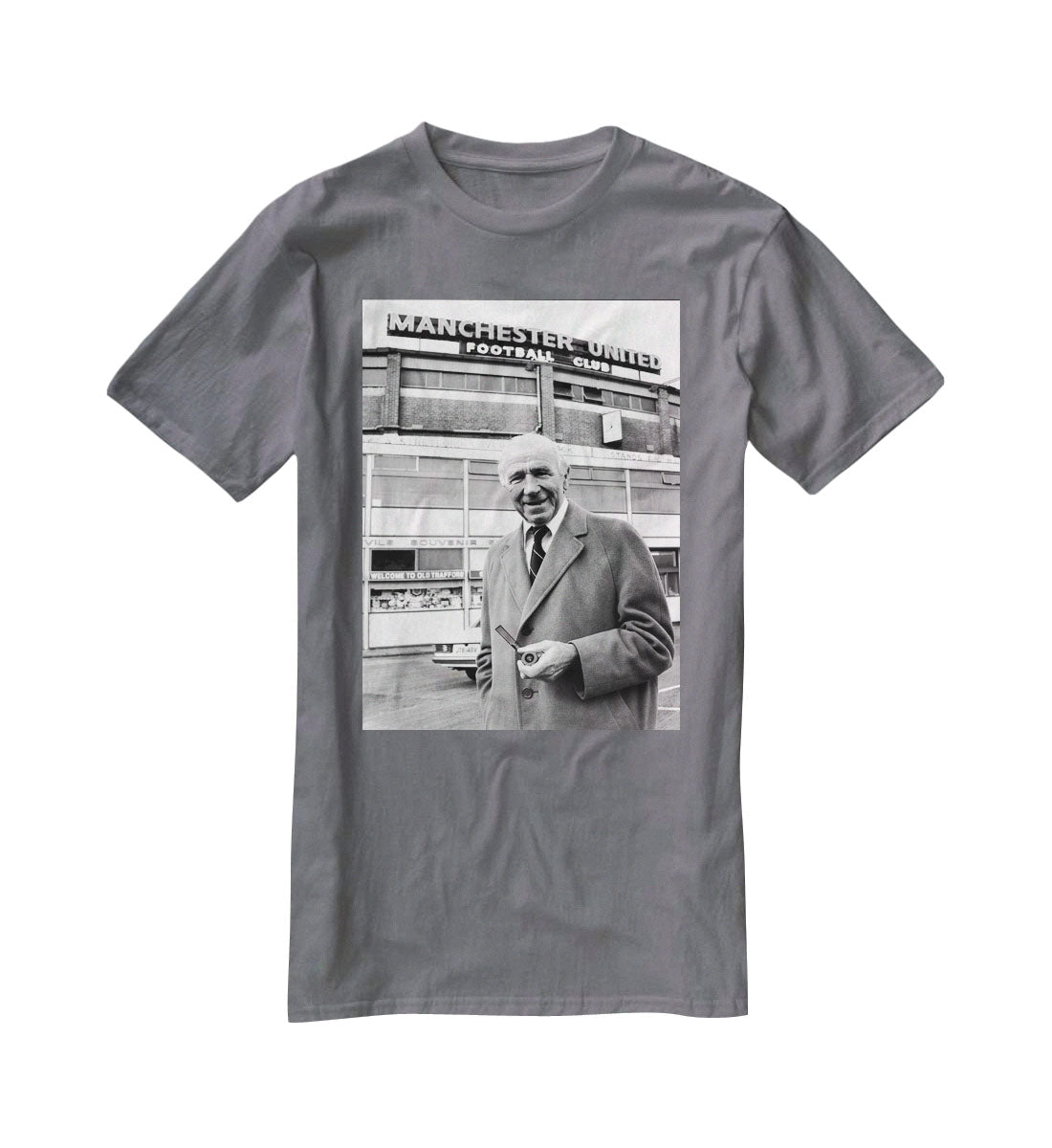 Sir Matt Busby T-Shirt - Canvas Art Rocks - 3