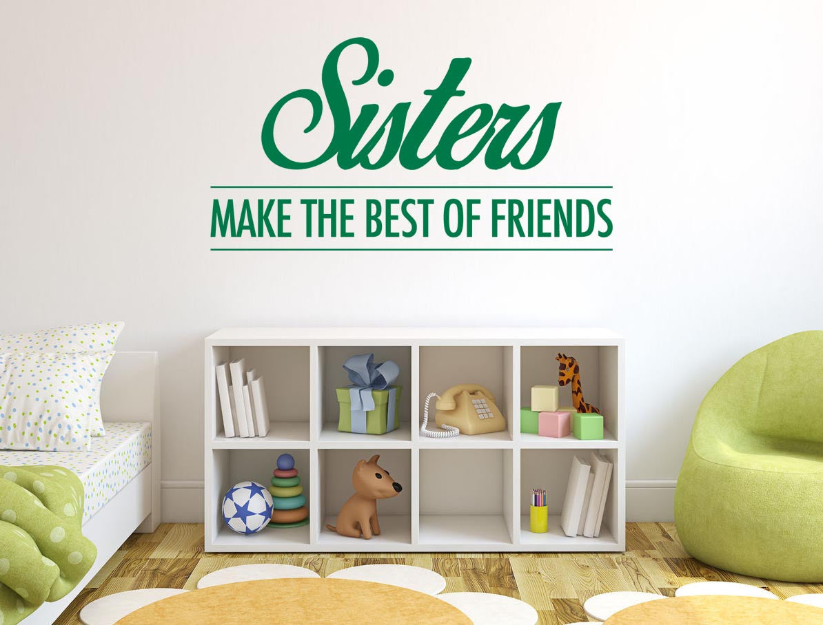 Sisters Friends Wall Sticker - Canvas Art Rocks - 1