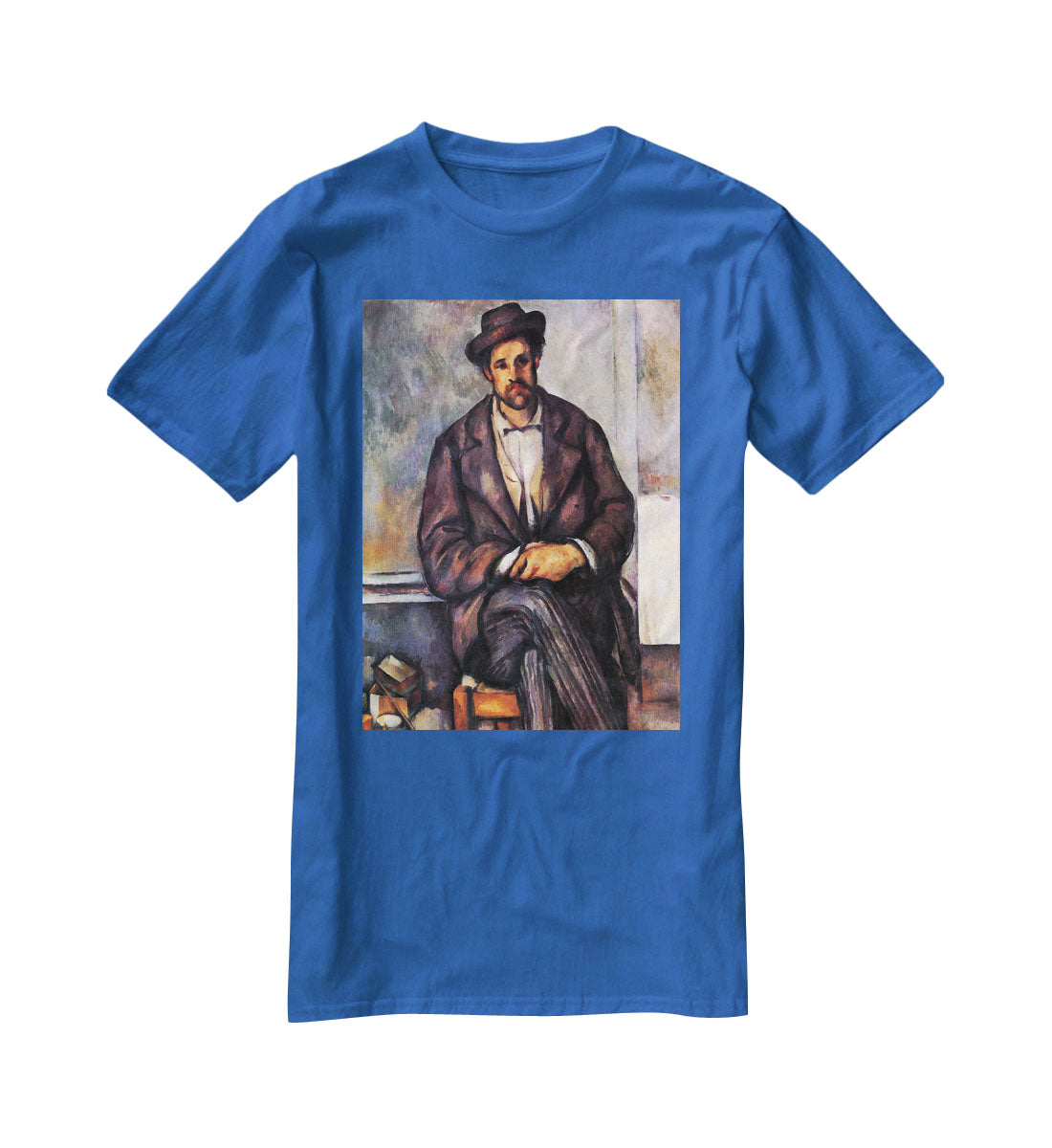 Sitting Farmer by Cezanne T-Shirt - Canvas Art Rocks - 2