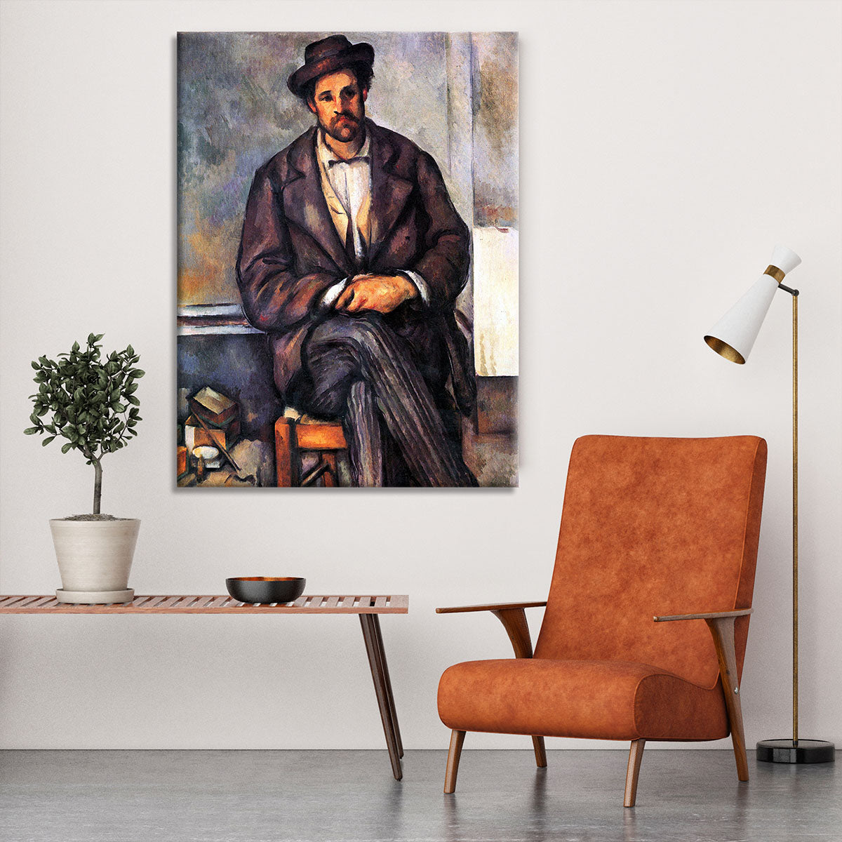 Sitting Farmer by Cezanne Canvas Print or Poster - Canvas Art Rocks - 6