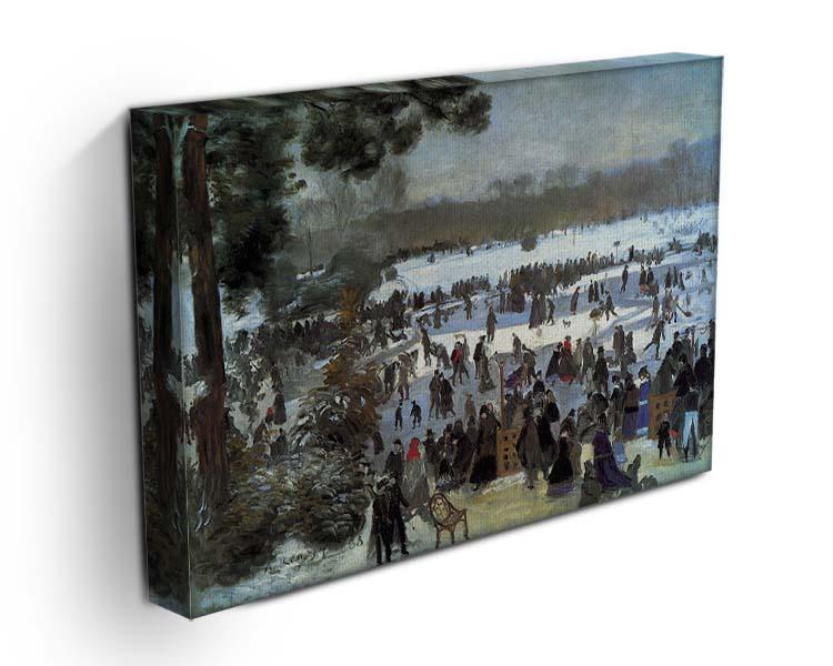 Skating runners in the Bois de Bologne by Renoir Canvas Print or Poster - Canvas Art Rocks - 3